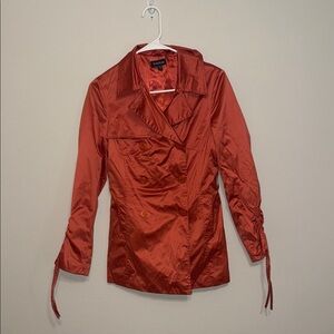 Bebe Rust Orange Trench Coat - XS. B4